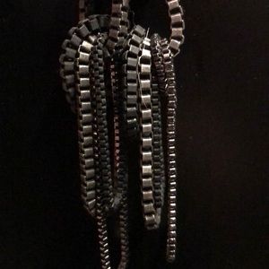 intertwined chain earrings